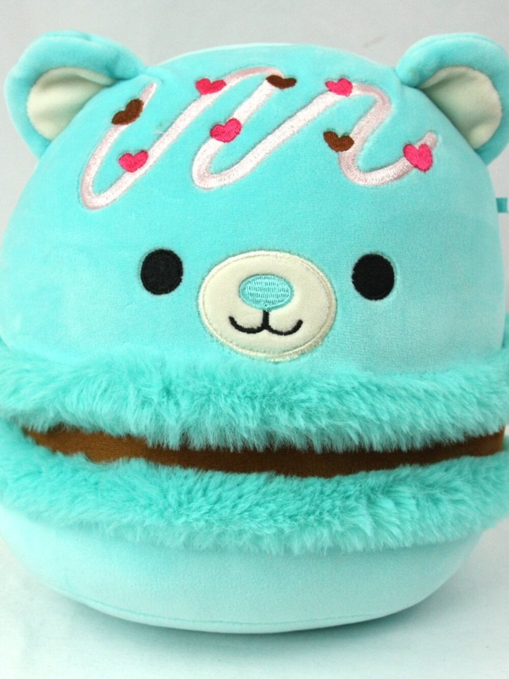 Squishmallows Belinda the Macaron Bear Stuffed Plush Squish Toy Teal Aqua 8"